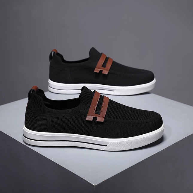 Men's Lightweight Mesh Breathable Casual Sneakers - Soft Sole Comfort Footwear