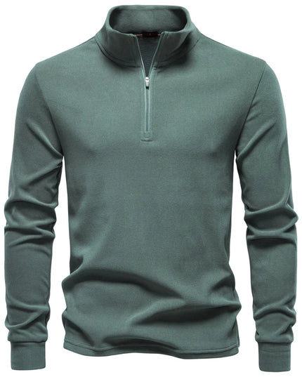 Men's Zipper Sweatshirt with Long Sleeves - Breathable Lightweight Jacket for Men