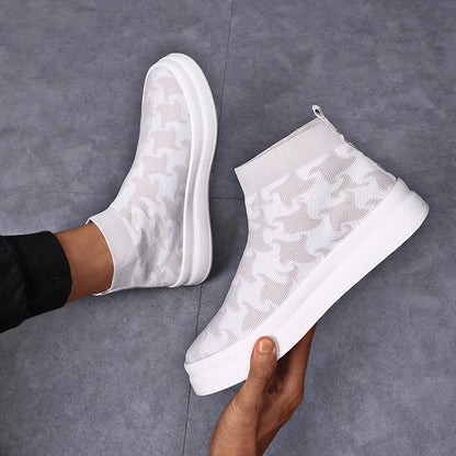 Unisex Breathable Casual High-Top Sneakers - Comfortable & Stylish Athletic Footwear