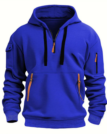 Men's Loose Fit Casual Hooded Sweater