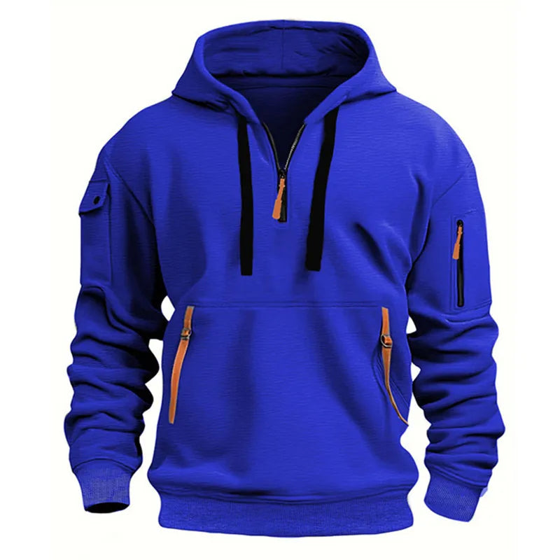 Men's Loose Fit Casual Hooded Sweater