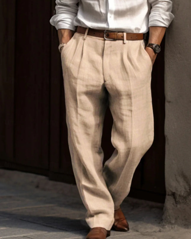 Men's Straight Pants Casual Loose Pants