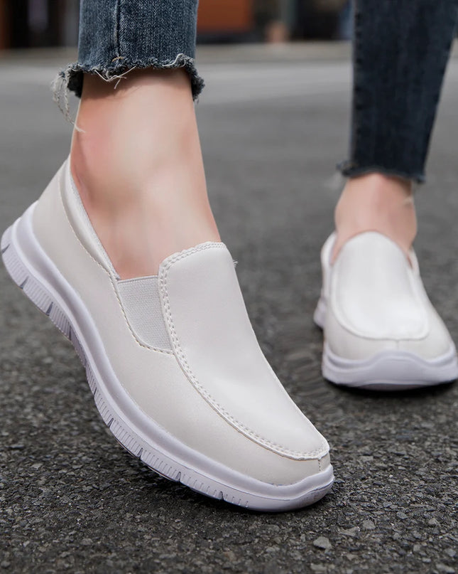 Women's Breathable Non-Slip Flat Shoes with Thick Sole