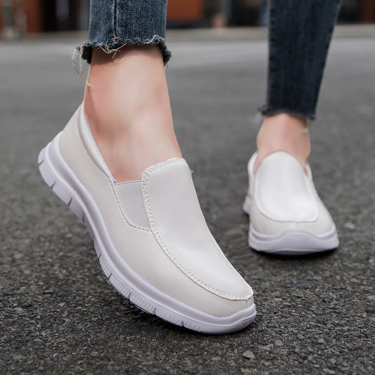 Women's Breathable Non-Slip Flat Shoes with Thick Sole