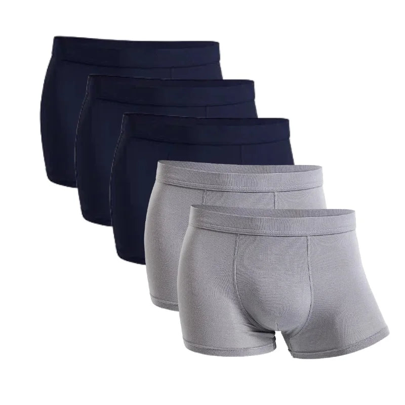 Five-Pack Bamboo Boxers for Men