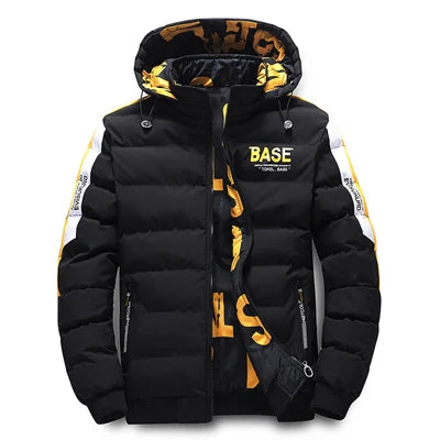 Men's Insulated Parka: Thick Down Filled Winter Jacket