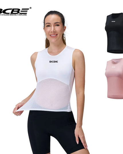 BCBE Women's Mesh Breathable Quick-Dry Cycling Undershirt Vest
