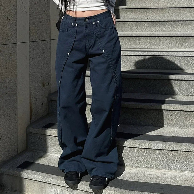 Women's Low Rise Bootcut Striped Flare Pants