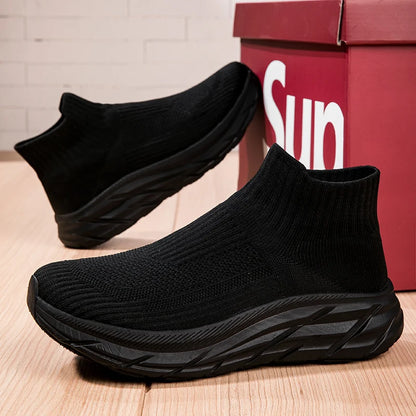 Unisex Breathable Lightweight Non-Slip Sneakers with Thick Sole