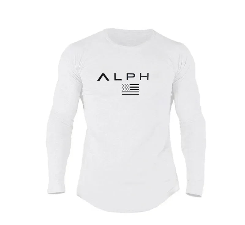 Men's Alph Fitness Cotton Casual Long Sleeve Sweater