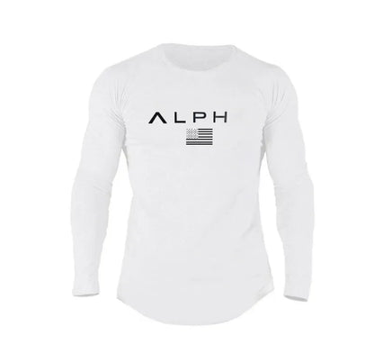 Men's Alph Fitness Cotton Casual Long Sleeve Sweater