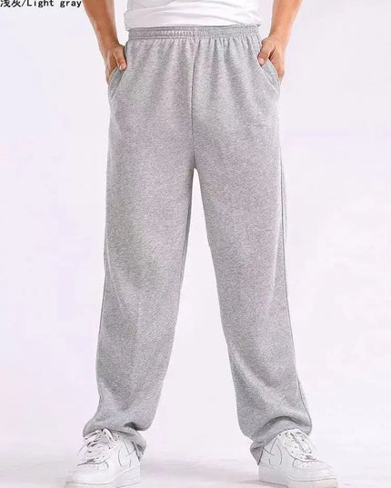 Men's Oversized Wide-Leg Sweatpants with Loose Fit and Elastic Waist