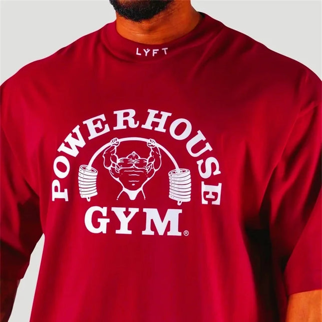 Power Gym Cotton Sports T-Shirt for Men – Loose Fit