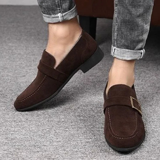 Men's Faux Leather Slip-On Shoes – Stylish & Comfortable Men's Loafers