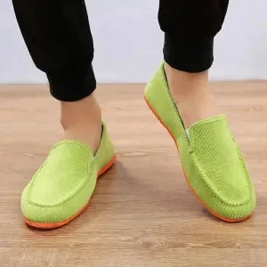 Men's Casual Canvas Loafers - Stylish Slip-On Shoes