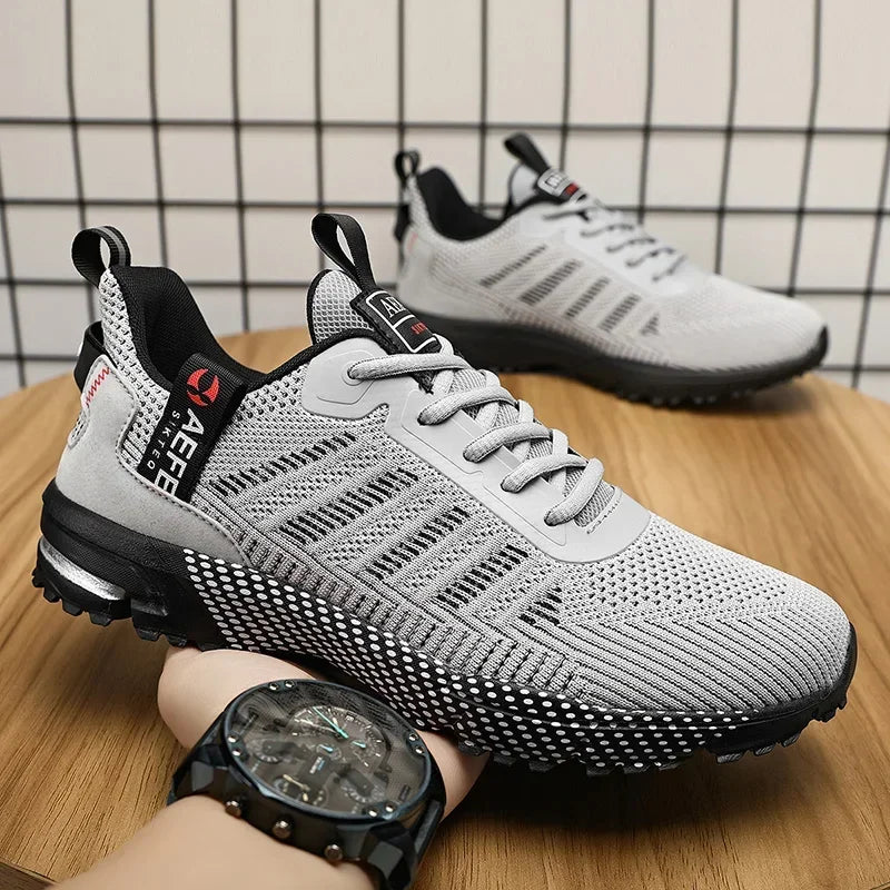 Men's Running Sneakers with Lace-Up Design – Comfortable Athletic Sneakers for Men