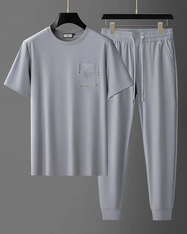 Men's 2-Piece T-Shirt and Drawstring Sweatpants Set