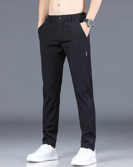 Men's Slim Fit Straight Leg Trousers