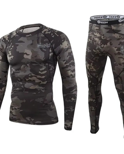 Men's Thermal Compression Activewear Sweater and Pants Set