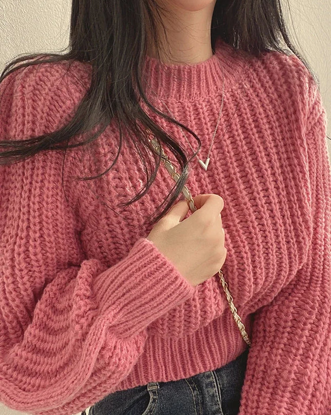 Vintage Harajuku Loose Fit Long Sleeve Women's Sweater