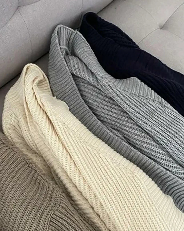 Korean-Inspired Oversized Cardigan Sweater for Women