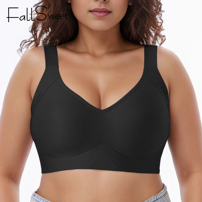 Wireless Women’s Bras – Seamless Full Coverage, No Underwire, Soft Push-Up Bra Everyday Bralette