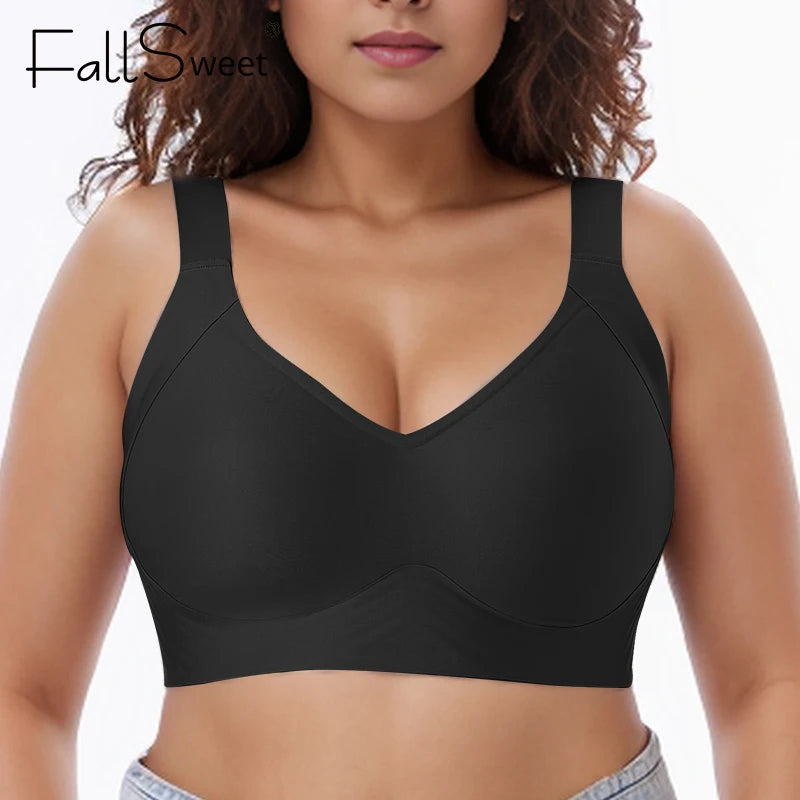 Wireless Women’s Bras – Seamless Full Coverage, No Underwire, Soft Push-Up Bra Everyday Bralette