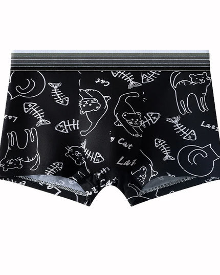 4-Pack Men's Animated Print Comfortable Briefs