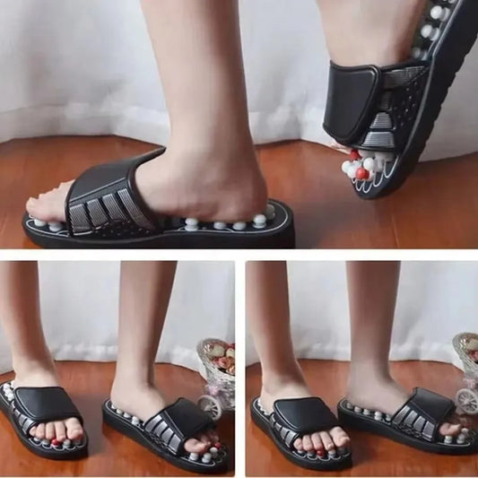 Unisex Foot Massage Slippers – Reflexology & Moxibustion Therapy for Relaxation and Foot Health