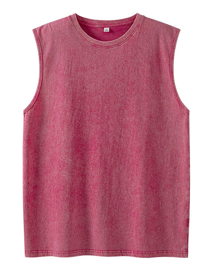 Men's Loose-Fit Cotton Tank Tops - Breathable Summer Sleeveless Vest for Men
