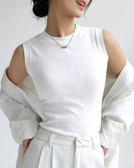 Women's Vest with Round Neck – Comfortable & Stylish Women's Tank Top