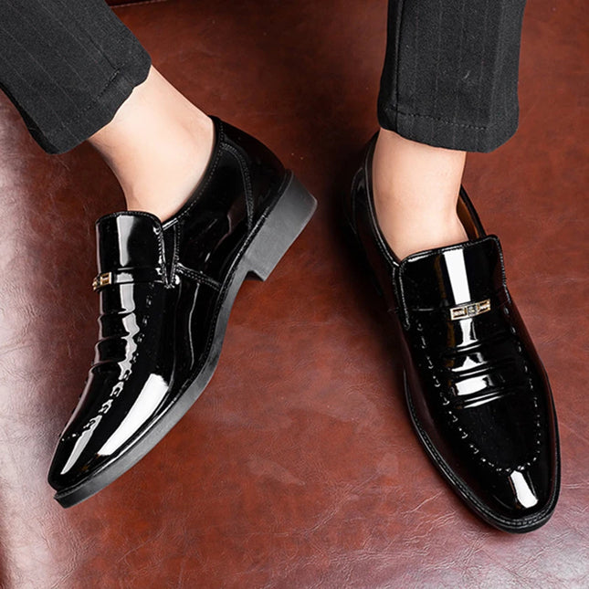 Faux Leather Men’s Slip-On Shoes – Comfortable & Stylish Men’s Dress Shoes
