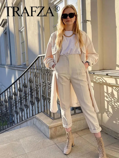Women's Elegant High-Waist Pencil Pants