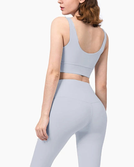 2-Piece Women's Yoga Set: Push-Up Bra and Leggings Combo - Various Colors