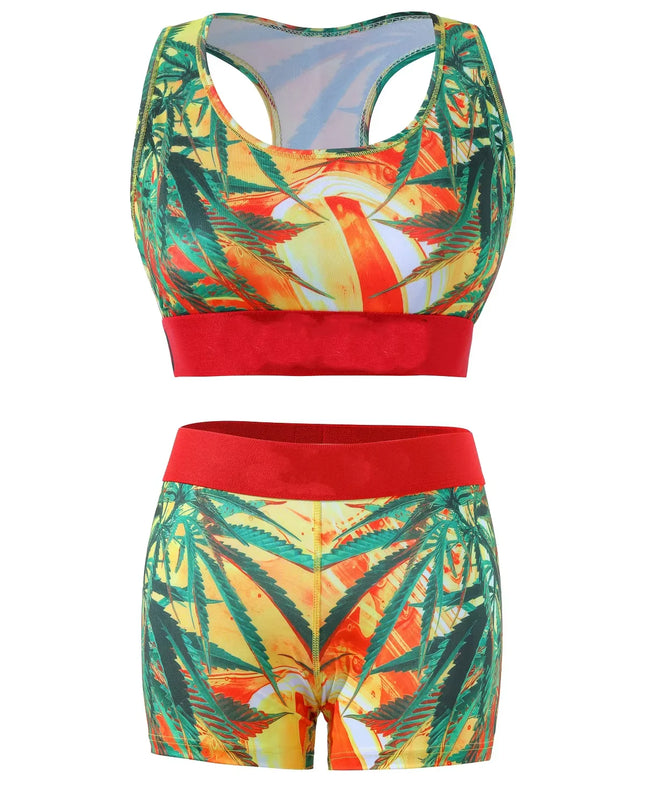 PSD Women's Graffiti Print Two-Piece Bikini Set