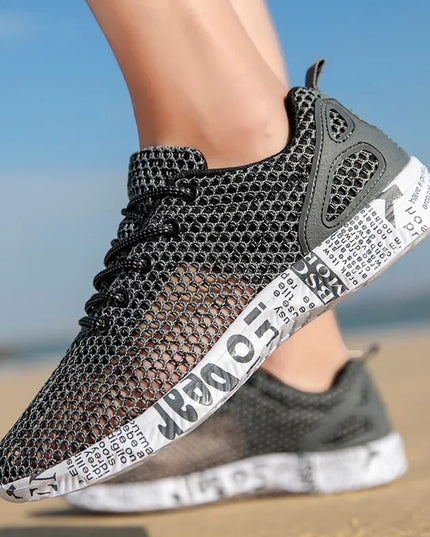 Men's Casual Air Mesh Sneakers – Trendy Foam Athletic Shoes
