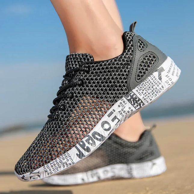 Men's Casual Air Mesh Sneakers – Trendy Foam Athletic Shoes