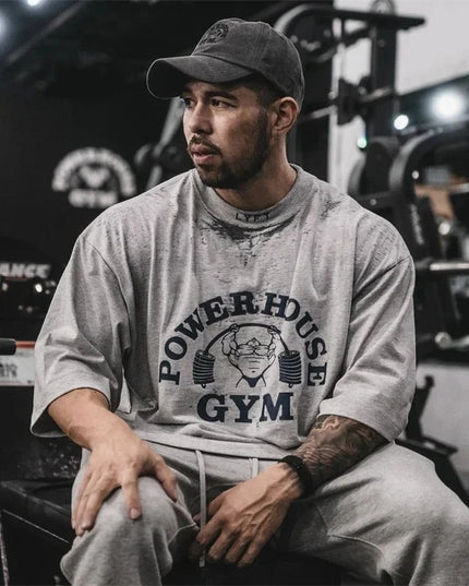 Power Gym Cotton Sports T-Shirt for Men – Loose Fit