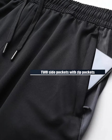 Men's Athletic Sweat Pants with Zipper Pockets