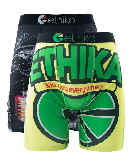 ETHIKA Men's 2-Pack Mesh Breathable Boxer Shorts