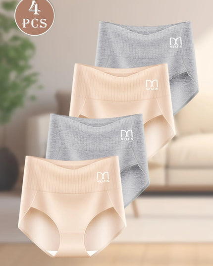 4-Pack Women's High-Waist Tummy Control Shapewear Briefs