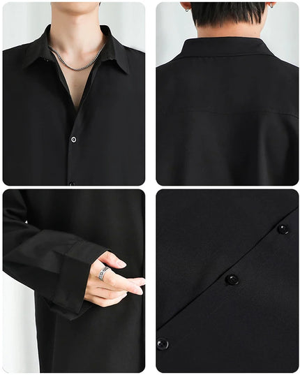 Men's Long Sleeve Classic Loose Fit Shirt