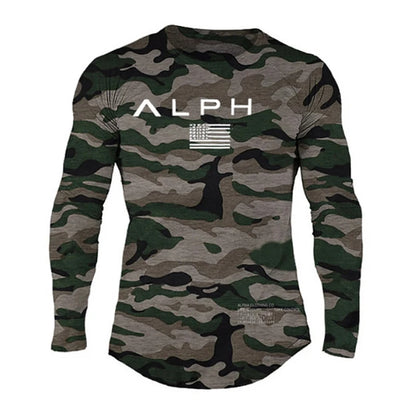 Men's Alph Fitness Cotton Casual Long Sleeve Sweater