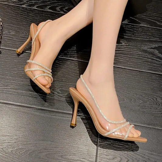 Shiny Rhinestone Women's High Heels