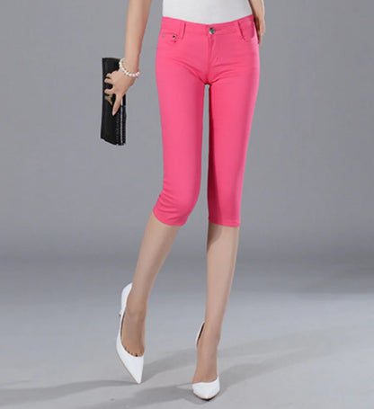 Women's Calf-Length Slim Fit Pants – Elegant & Comfortable Women's Trousers