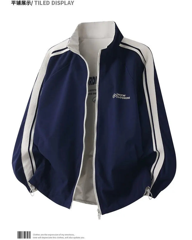 Men's Reversible Stand-Up Collar Jacket