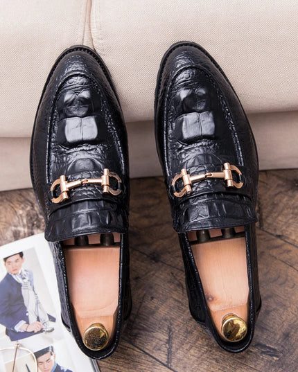Elegant Men's Faux Leather Dress Shoes