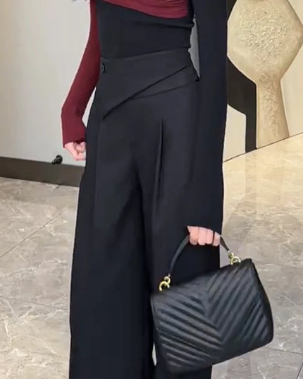 Women's High Waist Wide Leg Casual Pants