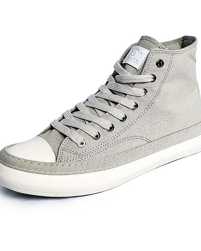 Men's High-Top Canvas Casual Sneakers – Fashion Lace-Up Vulcanized Shoes for Men
