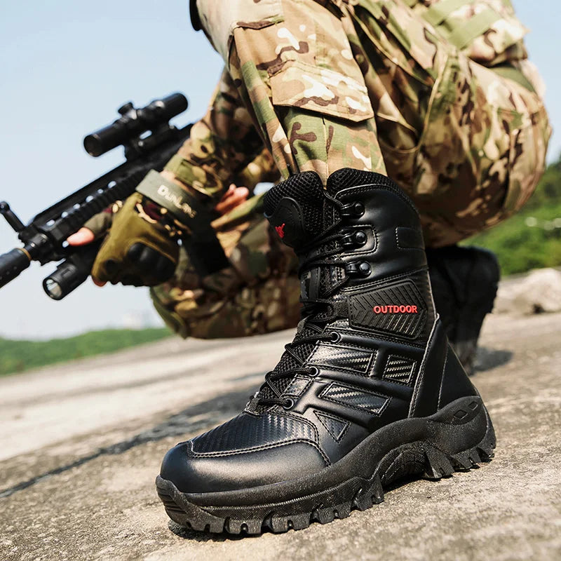 Men's Military Tactical Safety Boots – Durable Combat and Work Boots